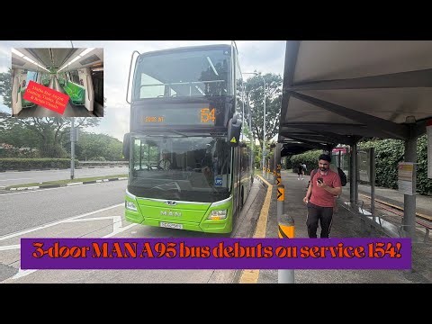 [Collab] Debut! 🎉 | SG6294S On Service 154 | SBS Transit MAN A95 (3-doors) | Bus Joyrides Episode 92