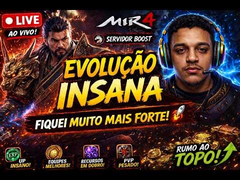 ao vivo LIVE MIR4 | 23 DIAS NO BOOST 😱 OLHA O PODER QUE EU CHEGUEI!