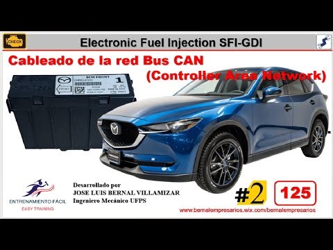 125-[Electronic Fuel Injection EFI] Cableado de la red Bus CAN (Controller Area Network) Mazda p2