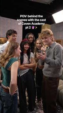 POV: behind the scenes with the cast of Coven Academy pt 2 🔮✨ #shorts