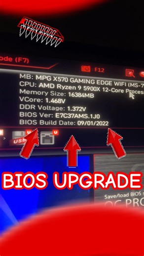 ⤴️ UPDATE BIOS Using M-Flash ⚡️explained⚡️ (Updating MOTHERBOARD BIOS VERSION)⤴️