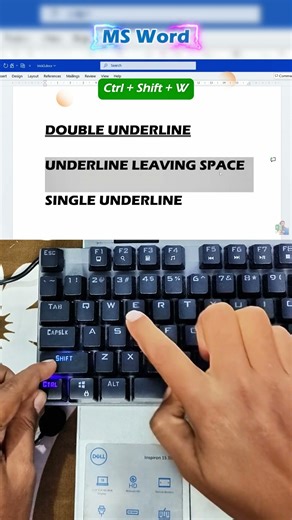 Underline Text in Microsoft Word Like a Pro Using Simple Shortcuts You Didn’t Know Existed #WordTips