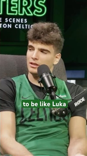 Hugo Gonzalez says he hopes to follow in Luka Doncic’s footsteps someday 👀 #celtics #nba #shorts