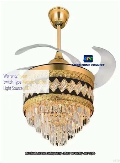 modern black led chandelier fan light retractable remote control ceiling lamp with fan