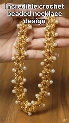 Incredible beaded crochet necklace & bracelet design tutorial for beginners#2026#diy#how