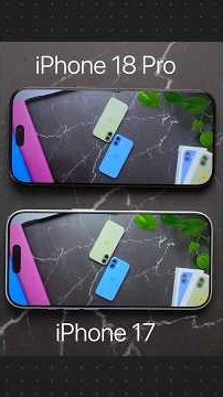 iPhone 17 vs iPhone 18 Pro Display