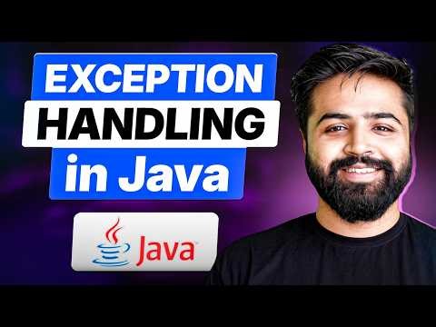 Java Exception Handling from Scratch | Exceptions vs Errors | Java Full Course #43