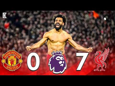 Man United HUMILIATED 😱 | Salah Leads Liverpool to a Historic 7-0 Victory | Full Match Highlights