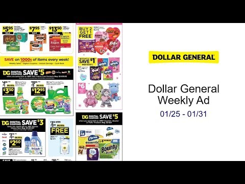 Dollar General Weekly Ad 01/25 - 01/31