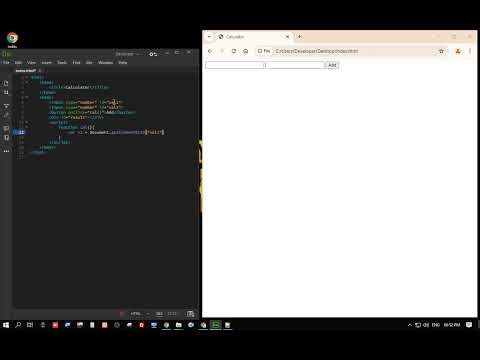 program to add numbers using javascript