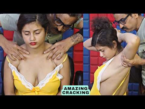 Perfect Head Massage for Instant Sleep | Neck Cracking, Spine Cracking | Back Massage ASMR