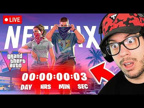 🔴 LIVE! - GTA 6 GAMEPLAY COUNTDOWN for NETFLIX EXTENDED LOOK! (REACTION)