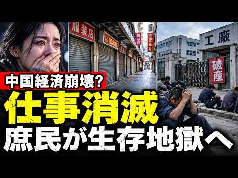 【中国経済、完全に壊れ始めた？】仕事が消滅！博士まで職を奪い合い、工場倒産ラッシュ…庶民が“生存地獄”へ
