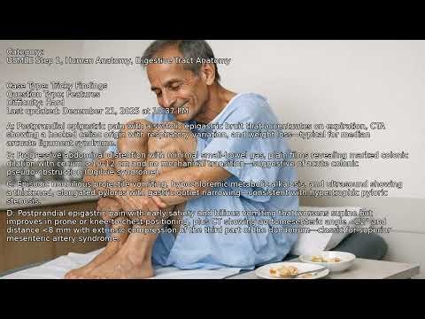 Digestive Tract Anatomy, Human Anatomy, USMLE Step 1 - Full Vignette with Extended Explanations