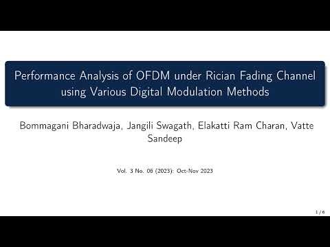 Performance Analysis of OFDM under Rician Fading Channel using Various Digital Modulation Methods