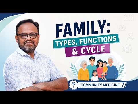 Family: Types, Functions & Family Life Cycle | Sociology & Health | Community Medicine | MBBS PSM