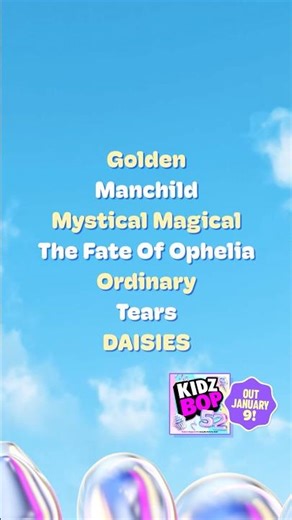 TRACKLIST REVEAL IN 3,2,1 KIDZ BOP 52 is out January 9 🎶 #newalbum #newmusic #songs #songsforkids