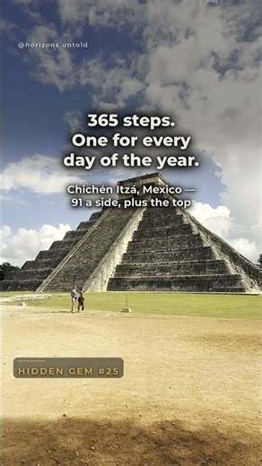 Chichén Itzá, Mexico — 365 steps, one for every day of the year 🔺