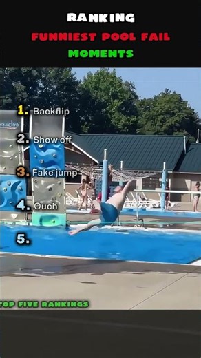 These Funny Swimming pool Fails will make you Laugh #ranked #shorts