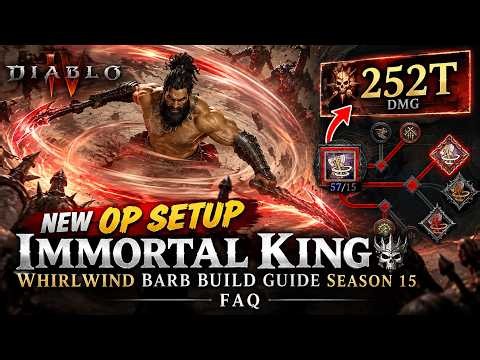 NEW Immortal King Whirlwind Barb Build Guide - Season 15 FAQ