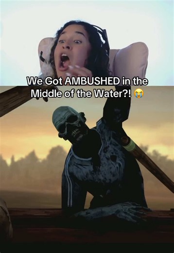 The Walking Dead: Michonne | Season 1, Episode 1 Pete is opening up to Michonne about his past while I'm joking with chat about needing a jumpscare to wake everyone up. 😭 Not even a few seconds later, a walker jumps out of the water onto our boat, and suddenly we're surrounded and fighting for our lives! The timing couldn't have been more perfect. 💀😂 #thewalkingdeadgame #thewalkingdead #michonnetwd #gaminggala #jumpscare