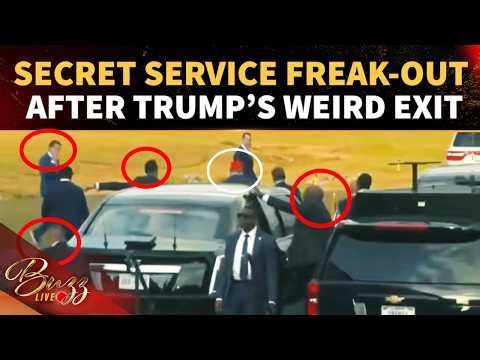 Trump 'GLITCHES' ON CAM: Secret Service Hits Panic Mode Following POTUS' Unexpected Georgia Exit