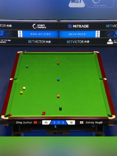 Ding Junhui uses that incredible snooker brain of his to produce a couple of wonder shots and wrap up a 4-2 victory over Ashley Hugill 👉😏 #BritishOpen | #SmartMeters | @smartenergygb