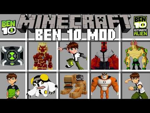 Minecraft BEN 10 MOD / BEN 10 ULTIMATE ALIEN MOD! (Minecraft Mods)
