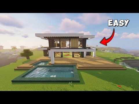 How to Make a Simple Modern Minecraft House (Easy Build) | Tutorial🏠