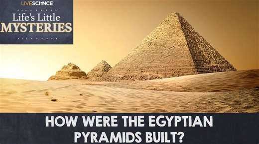 How were the Egyptian pyramids built?