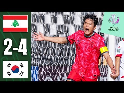 Korea Republic fight back twice! | Lebanon - Korea Republic | Highlights | AFC U23 Asian Cup™