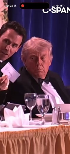 President Trump seems completely at ease and even smirks at his wife's uneasy reaction to shots fired right outside the ballroom. Looks like Melania wasn't let in on it before it happened. If this was a real assassination attempt, why would Trump smirk after being shot in the head by a Deep State assassin less than two years ago in Butler?