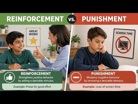 Skinner’s Operant Conditioning Explained /Reinforcement vs Punishment Simple Guide