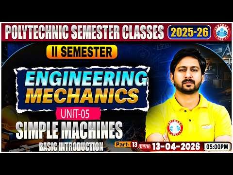 UP Polytechnic Engineering Mechanics | Simple Machines | Polytechnic 2nd Sem Engineering Class