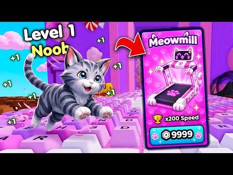 Starting Over as NOOB with OP SECRET in +1 Kitten Keyboard Escape! (Roblox)