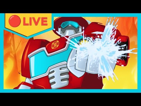 🔴 Heatwave's Best FIRE RESCUES! 🔥🚒 24/7 Live Stream | Transformers: RESCUE BOTS
