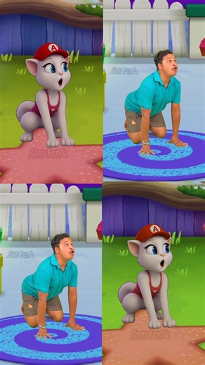 Wolf Fail My Talking Tom 2 😅😹 #shorts #tom #cute #meme #mytalkingtom2 #trend1 5