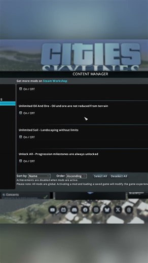 Built in MOD in Cities: Skylines! #shorts