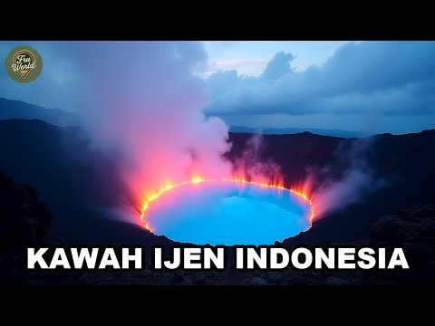 Kawah Ijen Indonesia | Kawah Ijen, Turquoise Crater Lake, Blue Flames & Sulfur Miners AL