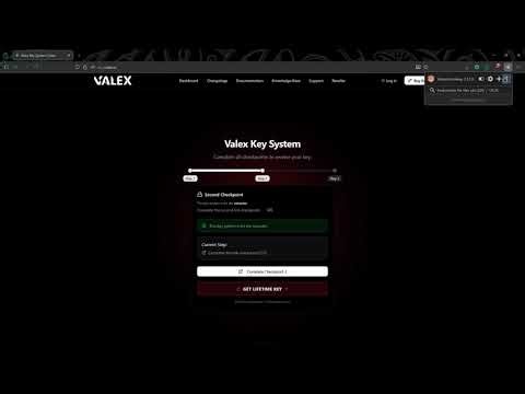bypassing valex key system (works on both external and exec) using #1 bypasser bypass.vip