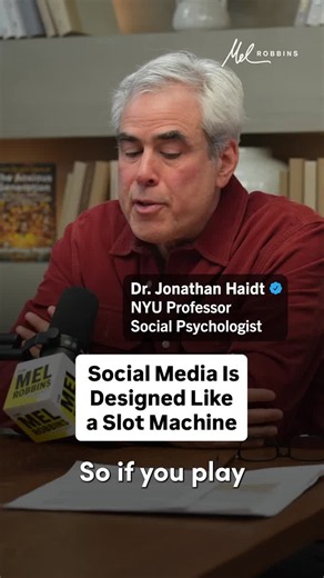 Social Media is Designed Like a Slot Machine | Mel Robbins | 41 comments