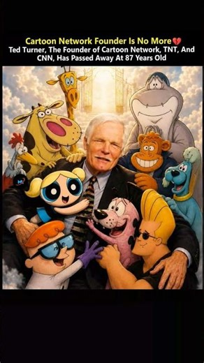 He is credited with launching the 24-hour news revolution through CNN in 1980. #new #video