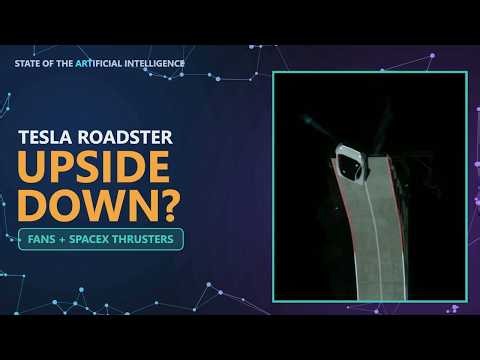 How Tesla's Roadster Sticks Upside Down and "Flies": The Physics