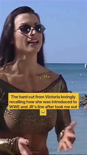 Hard cut from Victoria recalling how she was introduced to WWE and JR's 😂 #shorts