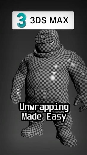 Unwrap Any 3D Model in 3DS Max with This Technique #3d #tutorial #modeling