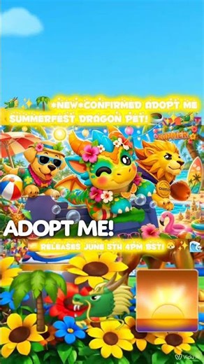 🐲✨️🌴*NEW*CONFIRMED ADOPT ME SUMMERFEST DRAGON PET!🏟✨️🐲#adoptme #roblox #adoptmeupdate
