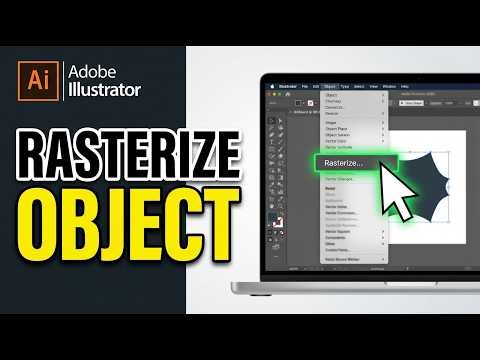 How to Rasterize Object in Adobe Illustrator 2026 (Simple Guide)
