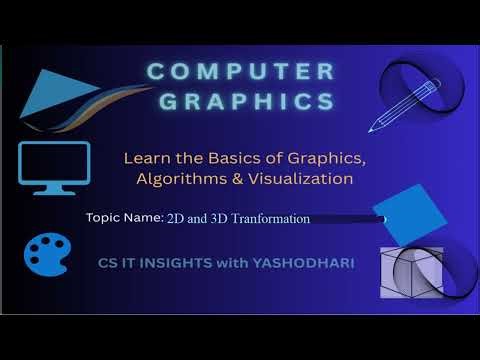3d transformation in computer graphics | CG 3D-transformation of translation|#cg transformation