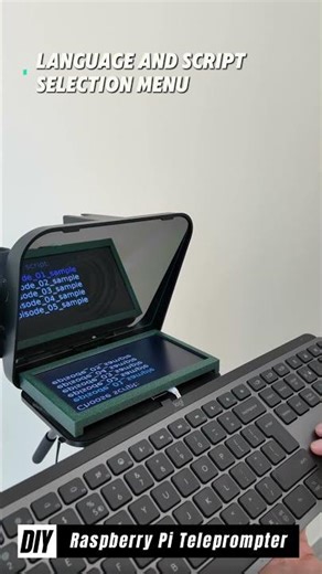 DIY Raspberry Pi Teleprompter