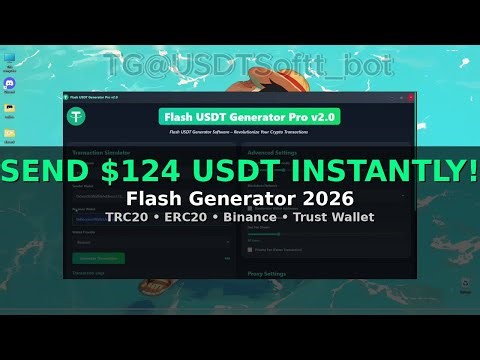 ⚡ Send $124 USDT Instantly | Flash Generator 2026 (Binance Demo)